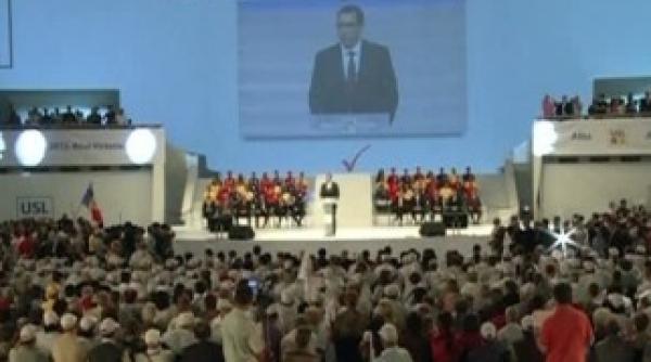 la mitingul usl s a cantat imnul fara traian