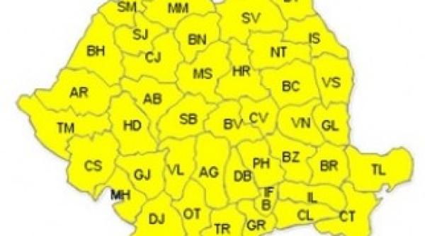 cod galben de canicula in toata tara pana vineri