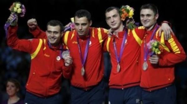 jo 2012 medalie de argint pentru echipa de sabie a romaniei
