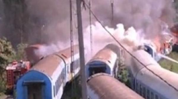 incendiu puternic la podul grant