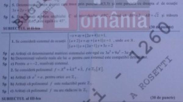 bacalaureat 2012 sesiunea a doua vezi subiectele la m1 si m2