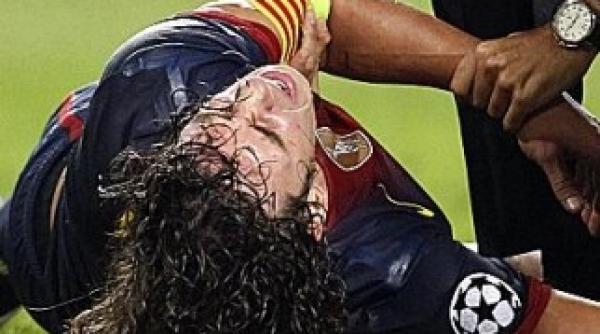 puyol va fi indisponibil doua luni vezi accidentarea horror