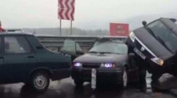 carambol pe autostrada bucuresti pitesti patru persoane sunt in spital