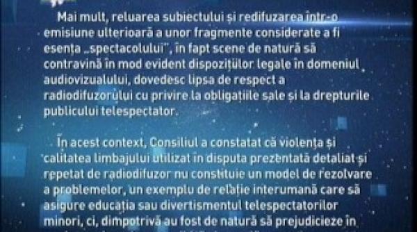 amenda cu cel mai mare rating cate persoane s au uitat la protv kanald si antena1 in timpul sanctiunii