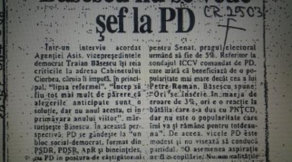 basescu in 1998 nu am calitatile unui om politic de anvergura