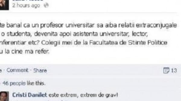 iulia motoc de la ccr hartuieste pe facebook un profesor universitar