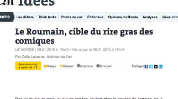 presa din franta despre romani cu o palma loveste cu cealalta mangaie