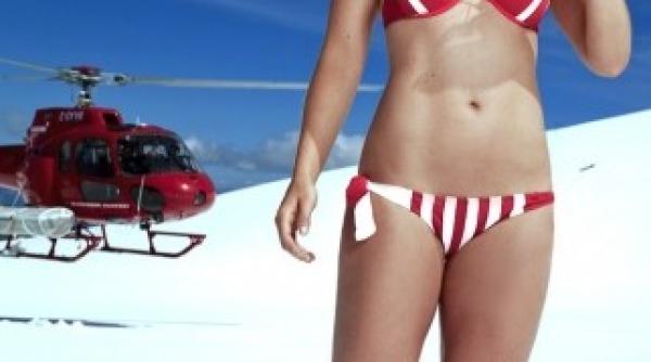 cat de sexy este lindsey vonn sportiva luata cu elicopterul de pe partie