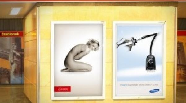 cele mai ingenioase reclame in panouri duble