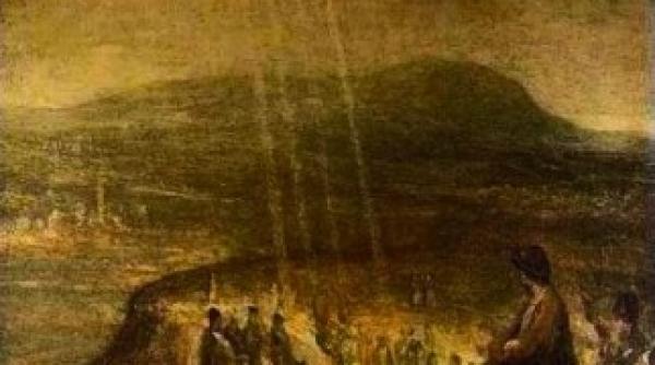 misterul picturii in care iisus apare alaturi de un ozn dezlegat