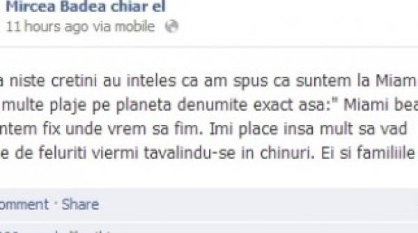 mircea badea niste cretini au inteles ca am spus ca suntem la miami