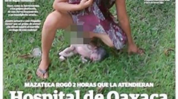 imagine socanta de ce a nascut o femeie in curtea spitalului