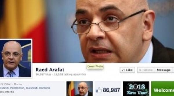 raed arafat atrage atentia nu cont personal de facebook