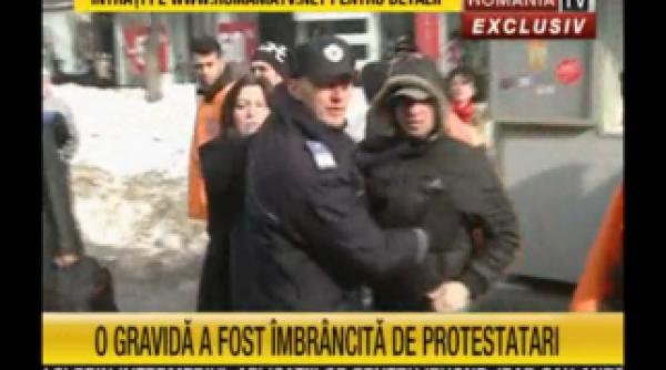 incidente la mitingul pdl din capitala o femeie pe punctul de a fi luata la bataie