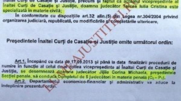 ordinul sefei iccj care a dus la condamnarea lui nastase