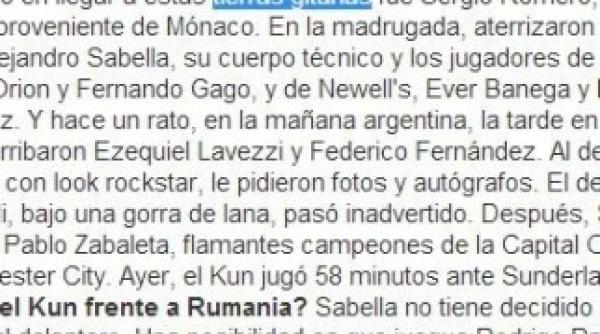 romania jignita grav in cel mai popular ziar din argentina