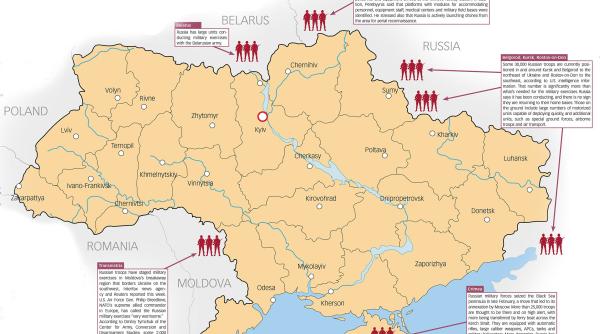 ucraina se teme de un atac militar 50 000 de solda i ru i la grani a de est serviciile secrete ale sua sunt in alerta