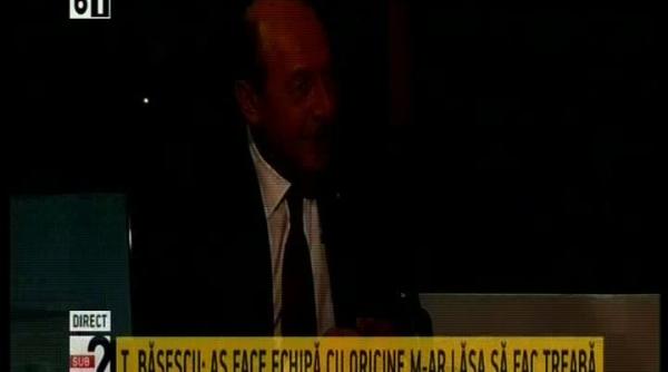 cand basescu l a numit pe boc la b1 s a taiat lumina
