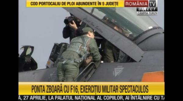 victor ponta la man a unui f16 la campia turzii