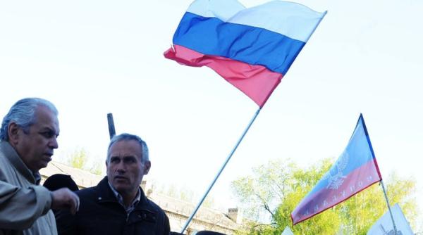 televiziunea regionala de la donetk ocupata de militanti separatisti prorusi