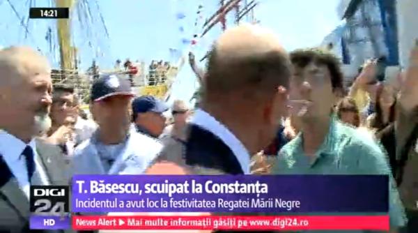 basescu a fost scuipat la constan a