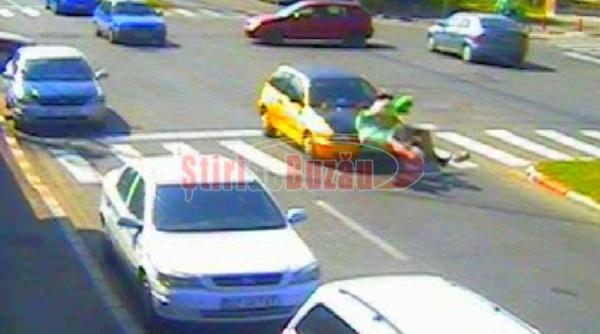 buzau oameni spulbera i pe trecerea de pietoni video