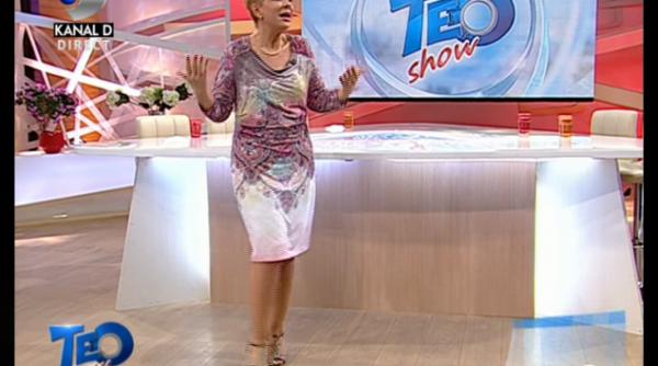 teo trandafir a slabit enorm ce rochie a purtat intr o emisiune