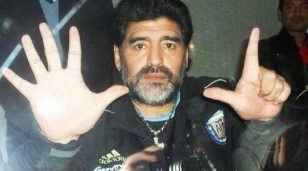 cm 2014 diego maradona fotografie sugestiva dupa meciul brazilia germania
