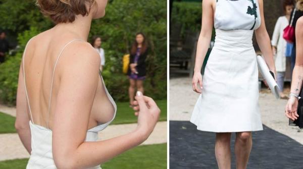 jennifer lawrence cu sanii la vedere la un evenimnet