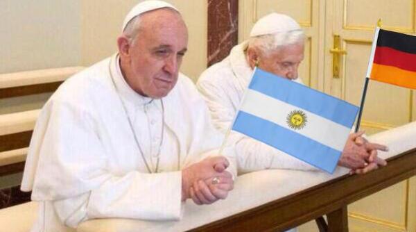 germania argentina finala cm 2014 glume cu papa benedict al xvi lea i papa francisc suporteri adver i la finala cm 2014
