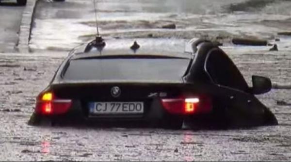 mecherul care a ramas cu bmw ul x6 in mijlocul viiturii un lider psd