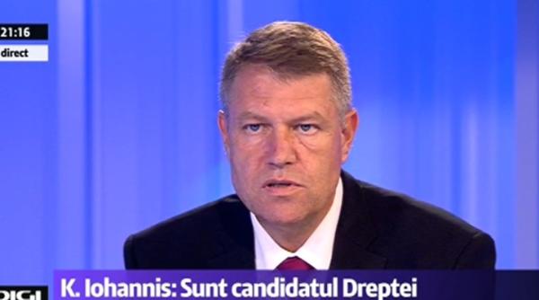 alegeri preziden iale 2014 klaus iohannis eu sunt candidatul dreptei