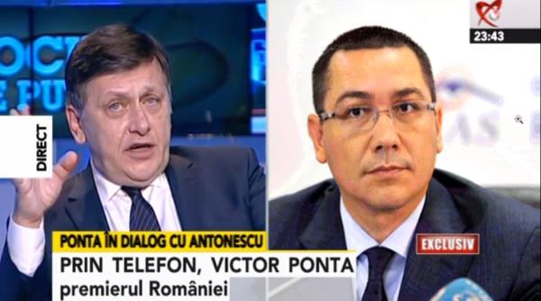 antonescu confruntare in direct cu ponta mi e teama ca ve i fi cel mai mare rau