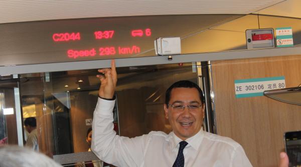 victor ponta la 300 de kilometri pe ora pe ruta beijing tianjin