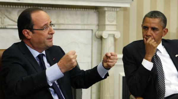 obama scos din sarite de francois hollande