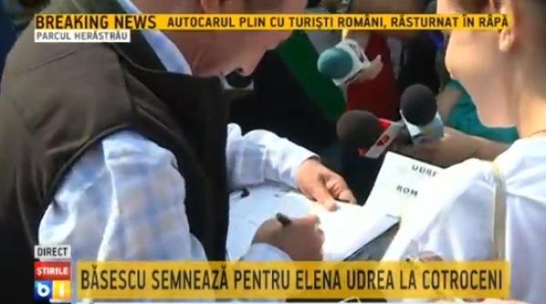 traian basescu atac la victor ponta la semnarea pentru candidatura elenei udrea omul acesta i a pierdut cumpatul i controlul va fi vai de noi
