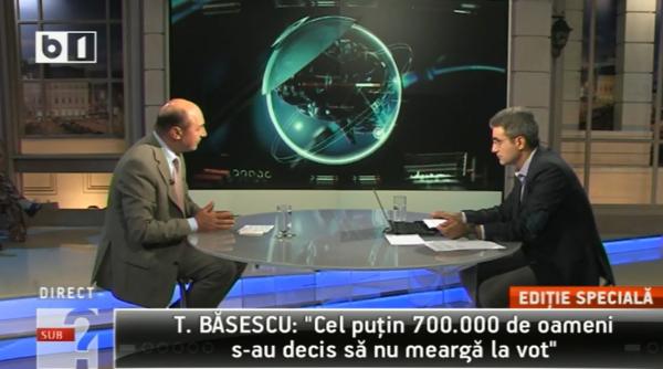 robert turcescu ofi er acoperit audien e mai mari facute de b1 tv cu robert turcescu invitat decat cu traian basescu