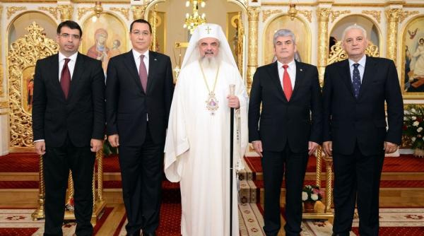 preafericitul daniel ponta oprea i cazanciuc rugaciune la patriahie