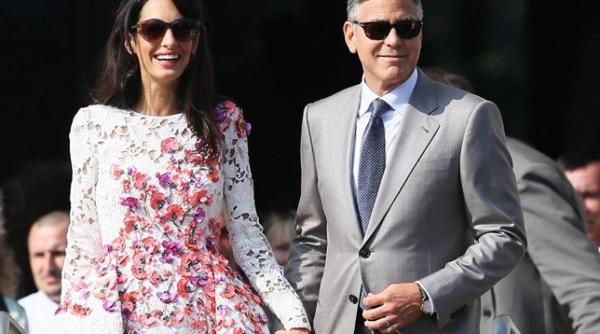 george clooney i amal alamuddin casatori i rochia de mireasa crea ie oscar de la renta