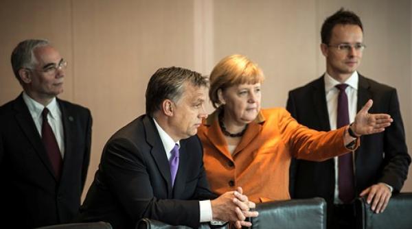 angela merkel vizita in ungaria lui viktor orban