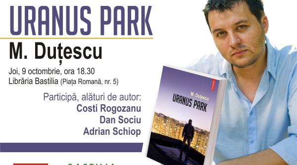 costi rogozanu adrian schiop si dan sociu la lansarea romanului uranus park de m du escu