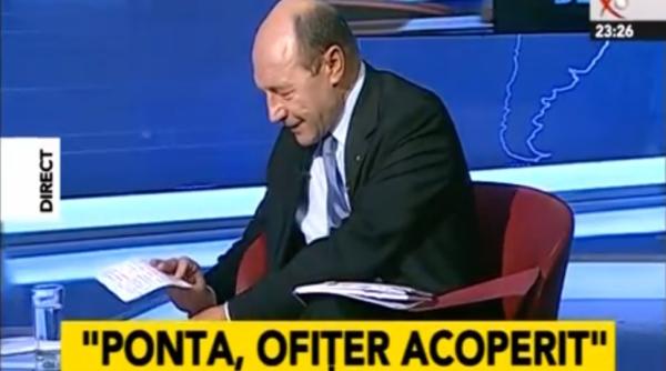 ponta ofi er acoperit cum s a dat basescu de gol ca dezvaluirea este manevra electorala