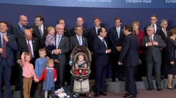 basescu imagine inedita cu nepo ei la consiliul european foto