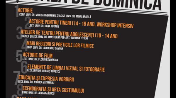 unatc coala de duminica cursuri sesiune toamna 2014