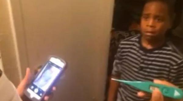 cruzime  si au facut copilul sa creada ca are ebola si au filmat scena   video