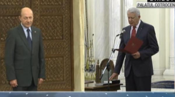teodor mele canu juramant investitura in functia de ministru de externe traian basescu declara ii