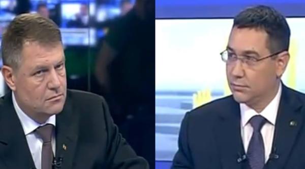 dezbatere cu scandal klaus iohannis a urlat la victor ponta