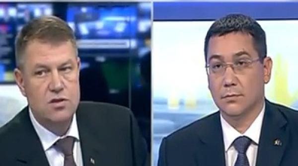 dezbatere electorala victor ponta klaus iohannis candidatul acl i i critica adversarul dupa prima confruntare preziden iala