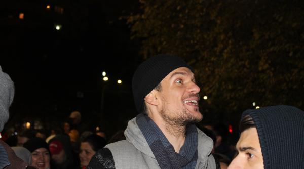 tudor chirila i tudor giurgiu la manifesta ia pro iohannis din pia a universita ii