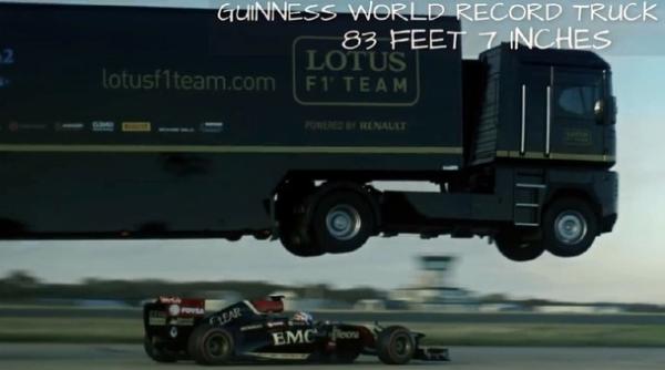 record la saritura cu camionul  peste o maprc c8prc 99ina f1   fabulos